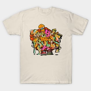 Break the rules graffiti monster T-Shirt